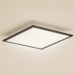 Panel LED Enhife de Lindby, negro, 40 x 40 cm, metal, 4000 K