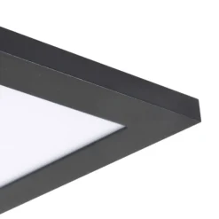 Panel LED Enhife de Lindby, negro, 30 x 30 cm, metal, 4000 K