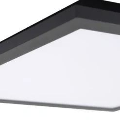 Panel LED Enhife de Lindby, negro, 30 x 30 cm, metal, 4000 K