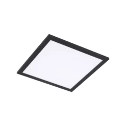 Panel LED Enhife de Lindby, negro, 30 x 30 cm, metal, 4000 K