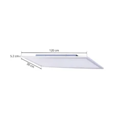 Panel LED Lindby Livel, CCT, 120 cm x 30 cm, control remoto