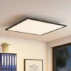 Panel LED Lindby Nelios, 62 x 62 cm, 4.000 K, negro, metal
