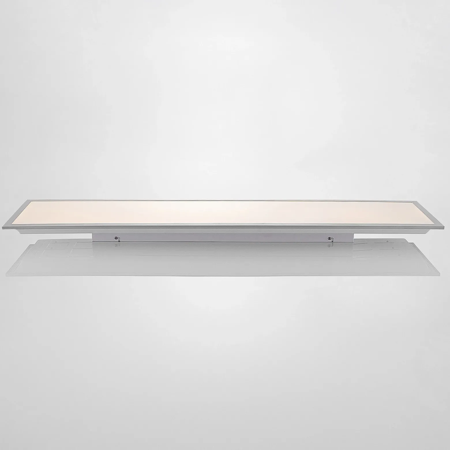Panel LED Lindby Stenley, 4000 K, 120 cm x 30 cm, plateado/blanco