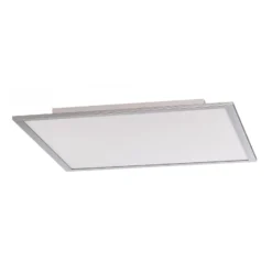Panel LED Livel de Lindby, 4000 K, 62 cm x 62 cm, plateado, metal