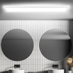 Panel LED Move, sensor, 98 x 20 cm, IP44, plástico, blanco