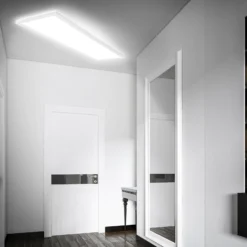 Panel LED Move, sensor, 98 x 20 cm, IP44, plástico, blanco