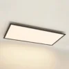Panel LED Nelios de Lindby, 120 x 60 cm, CCT, negro, metal