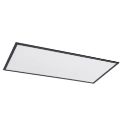 Panel LED Nelios de Lindby, 120 x 60 cm, CCT, negro, metal