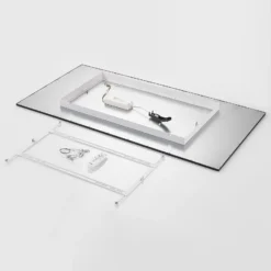Panel LED Nelios de Lindby, 120 x 60 cm, CCT, negro, metal