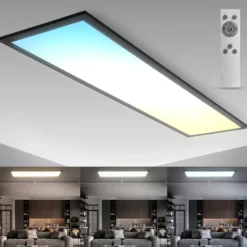 Panel LED Odin Control Remoto CCT, 100 x 25 cm, negro