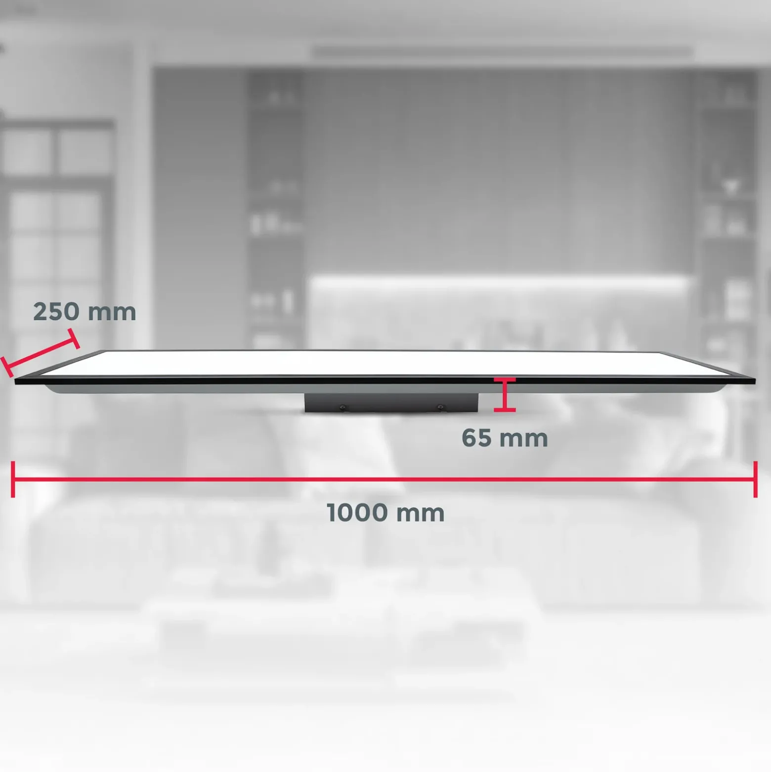 Panel LED Odin Control Remoto CCT, 100 x 25 cm, negro