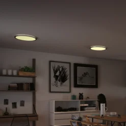 Panel LED Paulmann Atria Shine, cromado, atenuable, Ø 42 cm