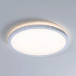 Panel LED Paulmann Atria Shine, Ø 29 cm, blanco, IP44, 3000 K, encendido/apagado