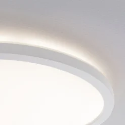 Panel LED Paulmann Atria Shine, Ø 29 cm, blanco, IP44, 3000 K, encendido/apagado