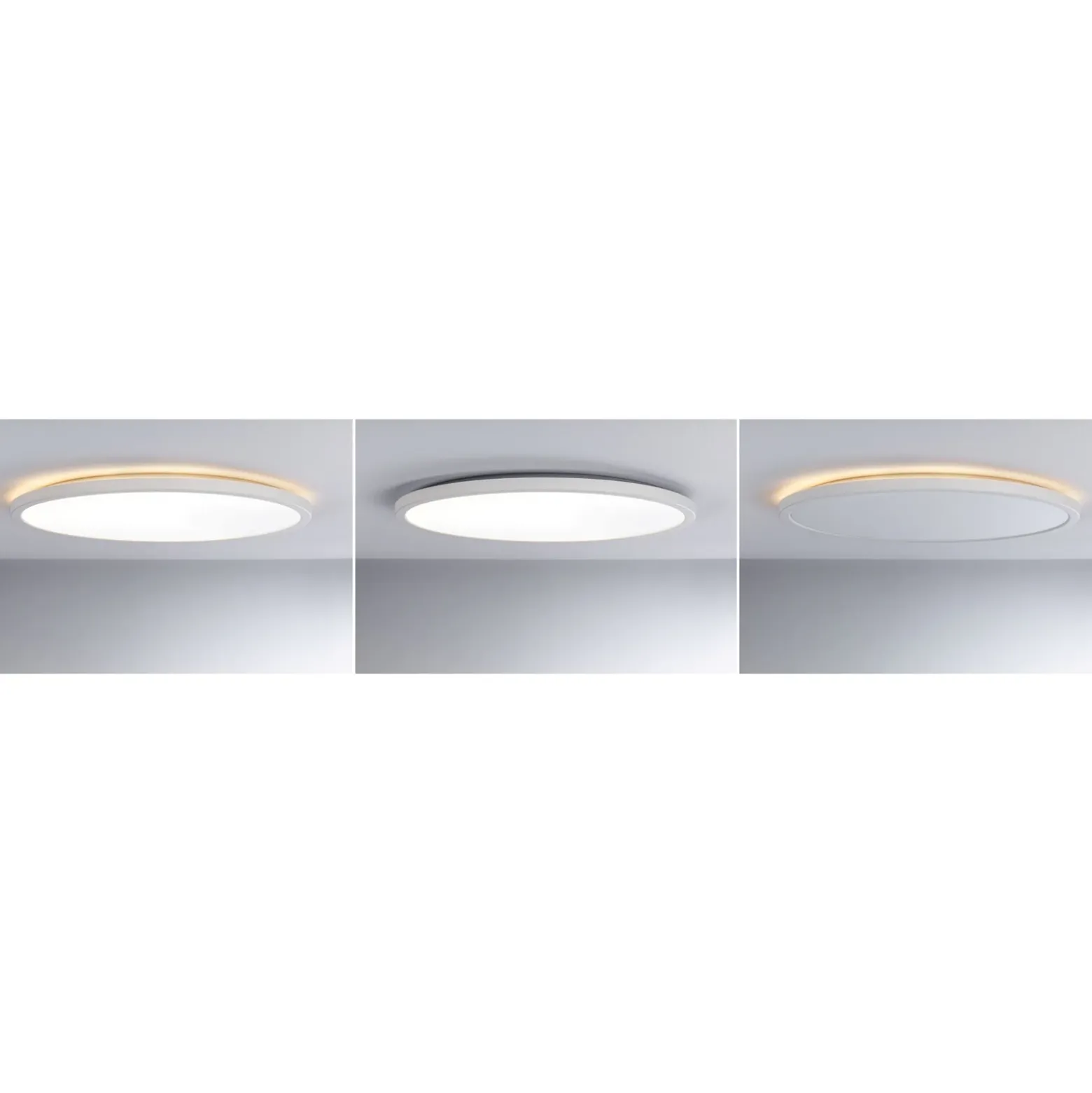 Panel LED Paulmann Atria Shine, Ø 40 cm, blanco, IP20, 3000 K, encendido/apagado