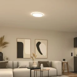 Panel LED Paulmann Atria Shine, Ø 40 cm, blanco, IP20, 3000 K, encendido/apagado
