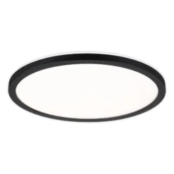 Panel LED Paulmann Atria Shine negro, Ø 29 cm, 3000 K, encendido/apagado