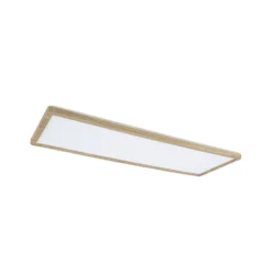 Panel LED Paulmann Atria Shine de 58 cm, acabado madera, IP44, 3000 K,