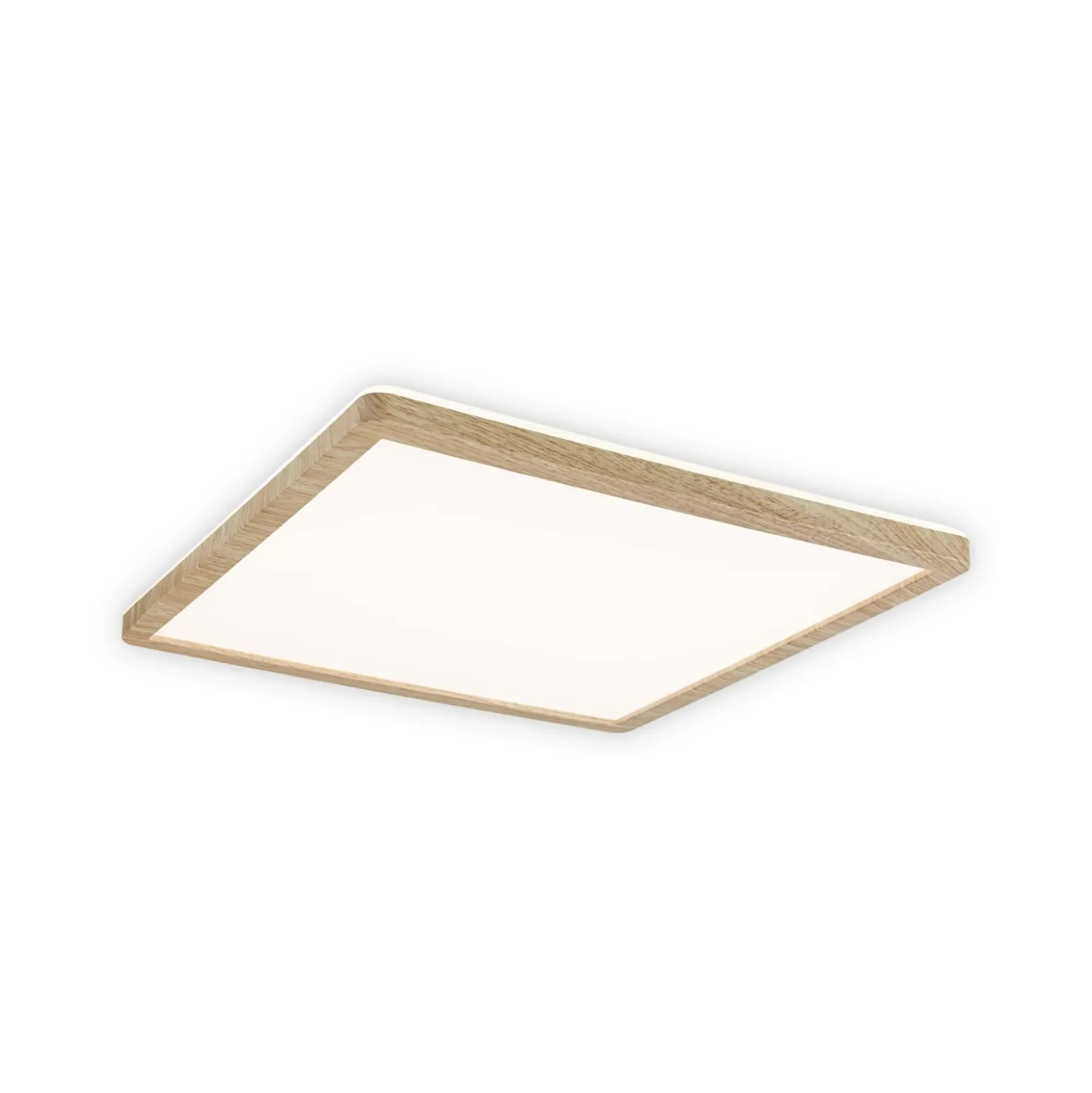 Panel LED Paulmann Atria Shine de 29 cm, acabado madera, IP44, 3000 K,