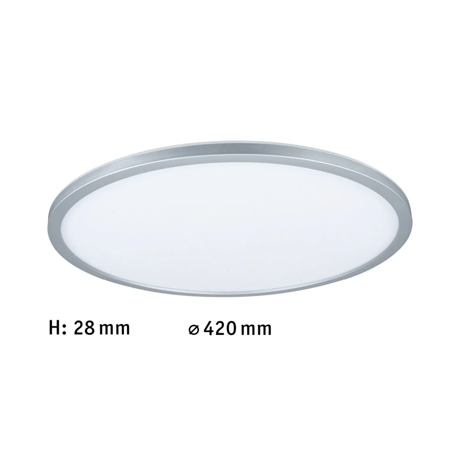 Panel LED Paulmann Atria Shine, cromado, atenuable, Ø 42 cm