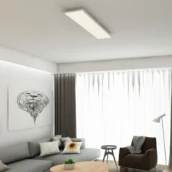 Panel LED Piatto, sensor, 119,5 x 29,5 cm