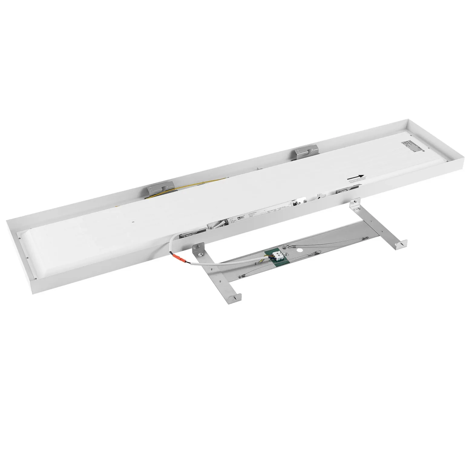 Panel LED PRO OFFICE SANO, 153 x 33 cm, atenuable, blanco metal CCT