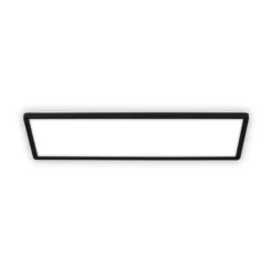 Panel LED Shallow con interruptor de encendido/apagado, 58 x 20 cm, negro,