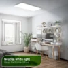 Panel LED Simple A, blanco, 100 x 25 cm, metal, 4000 K