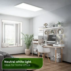 Panel LED Simple A, blanco, 100 x 25 cm, metal, 4000 K