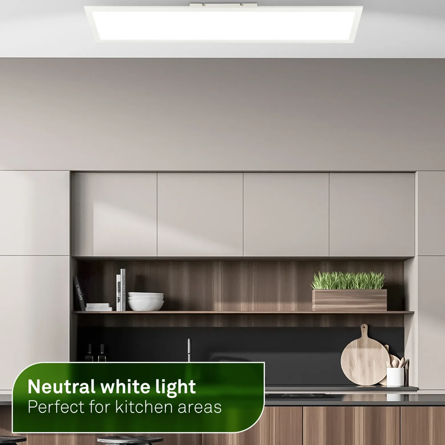 Panel LED Simple A, blanco, 100 x 25 cm, metal, 4000 K