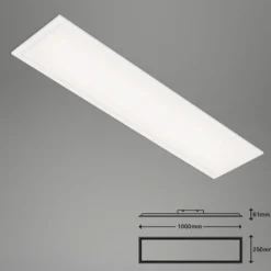 Panel LED Simple, blanco, ultraplano, 100x25cm