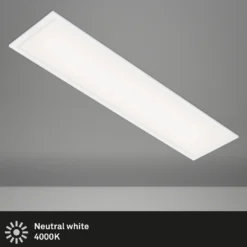 Panel LED Simple, blanco, ultraplano, 100x25cm