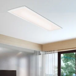 Panel LED Simple, blanco, ultraplano, 100x25cm