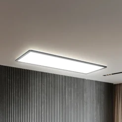 Panel LED Slim Control Remoto RGBW, 58 x 20 cm, negro, retroiluminación