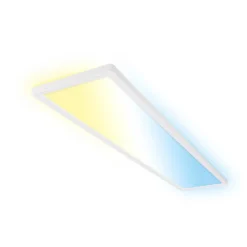 Panel LED Tava CCT, blanco, 98 x 20 cm, retroiluminado, plástico