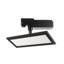 Panel LED TRACK LIGHT, negro, trifásico, 3000 K, encendido/apagado