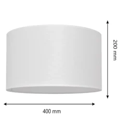 Pantalla Alba, Ø 40 cm, E27, blanco