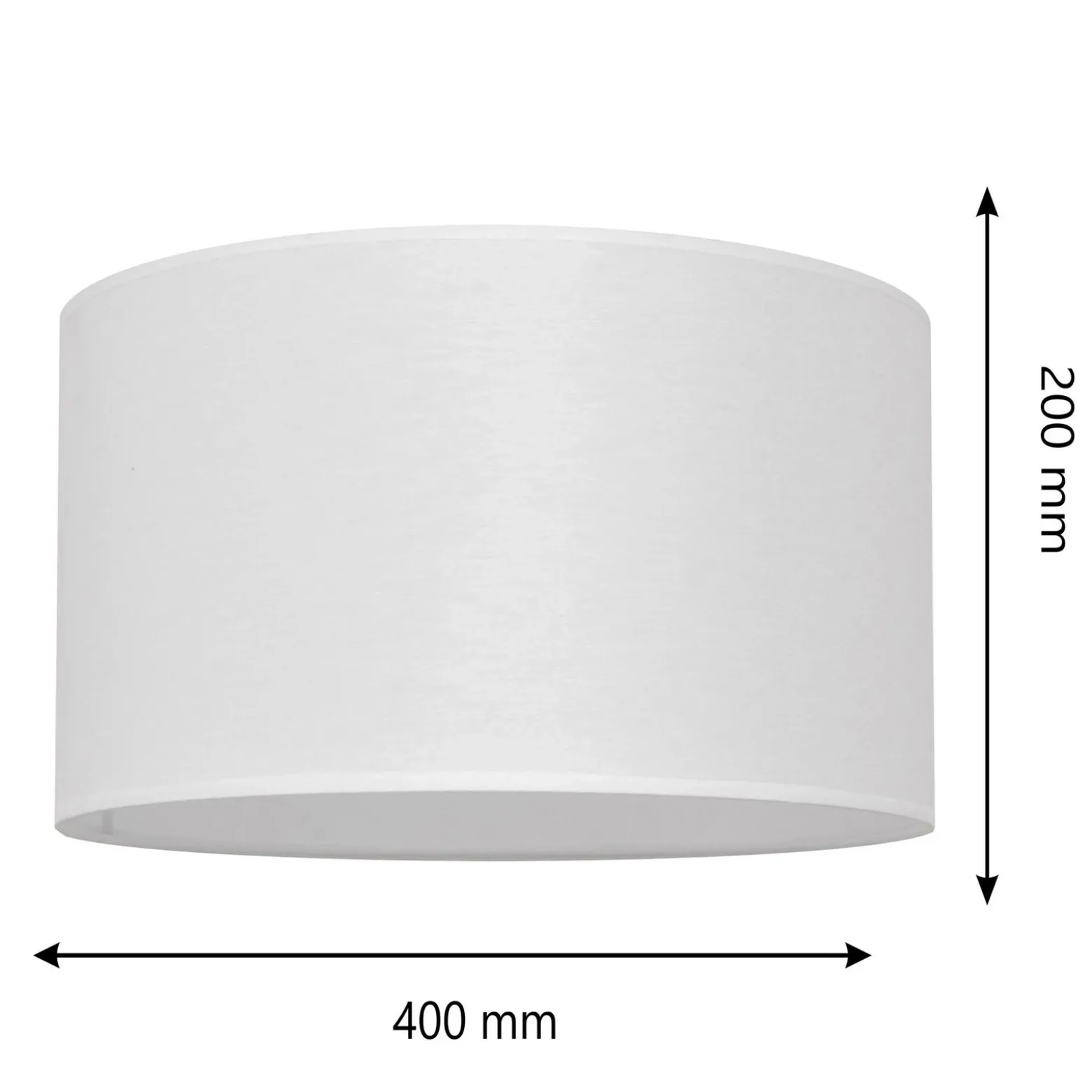 Pantalla Alba, Ø 40 cm, E27, blanco