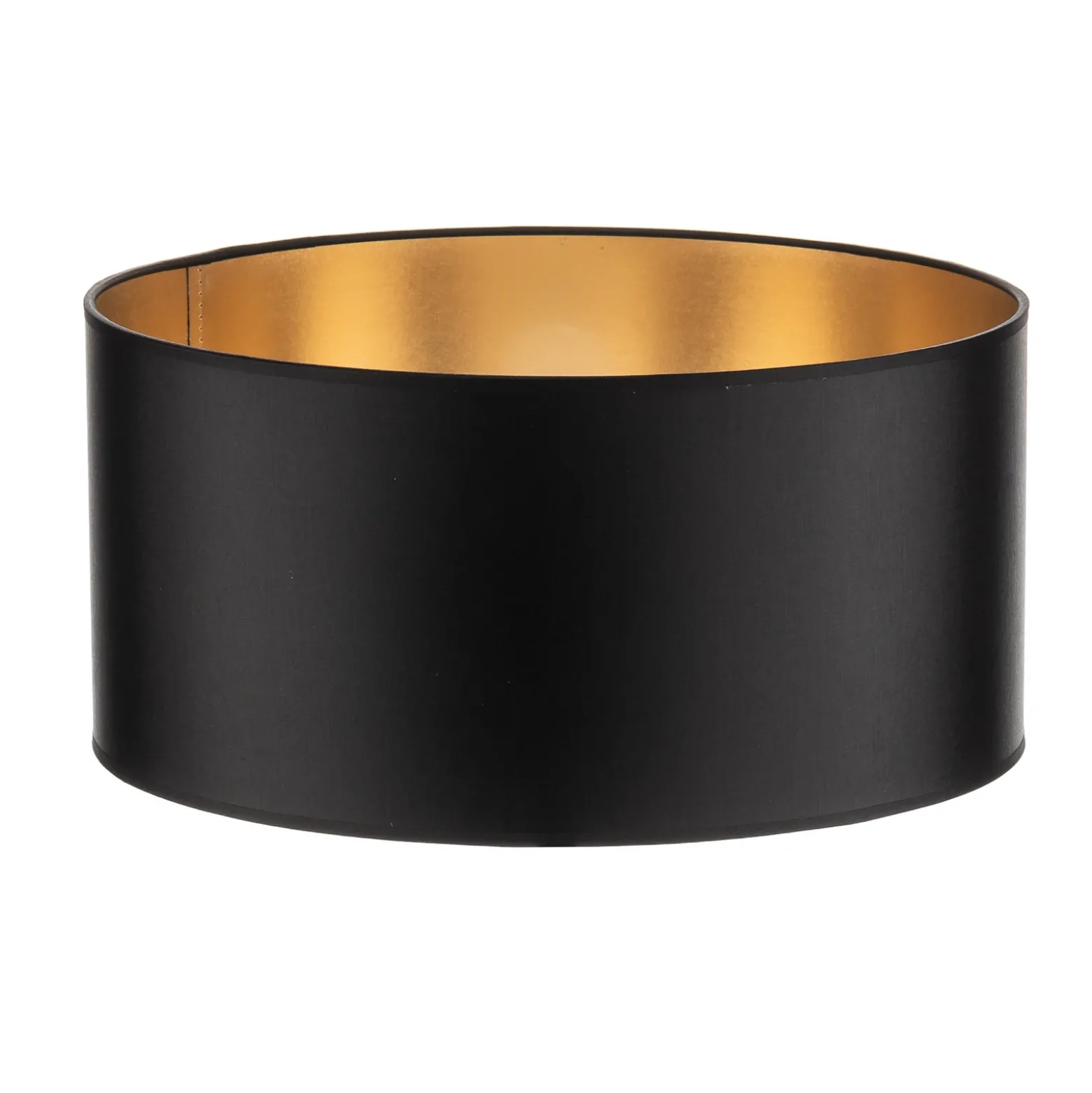 Pantalla Alba, Ø 40 cm, E27, negro/dorado