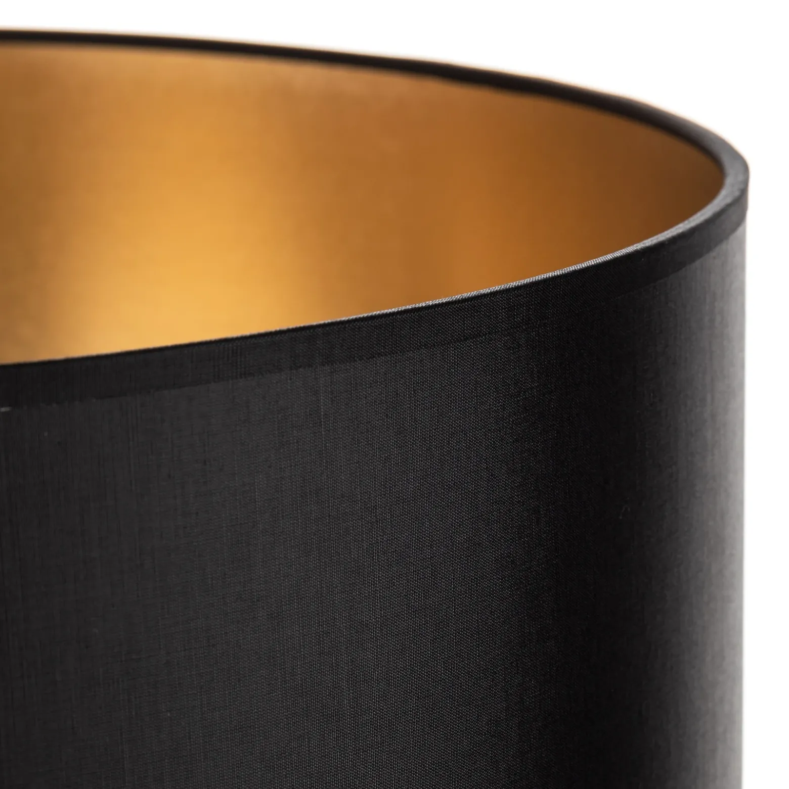 Pantalla Alba, Ø 40 cm, E27, negro/dorado