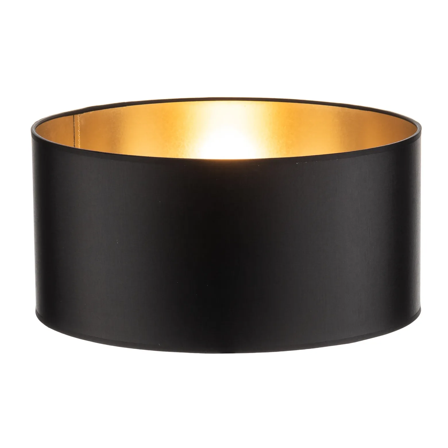Pantalla Alba, Ø 40 cm, E27, negro/dorado