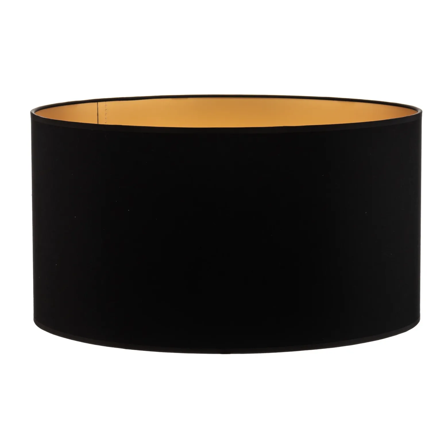 Pantalla Alba, Ø 45 cm, E27, negro/dorado