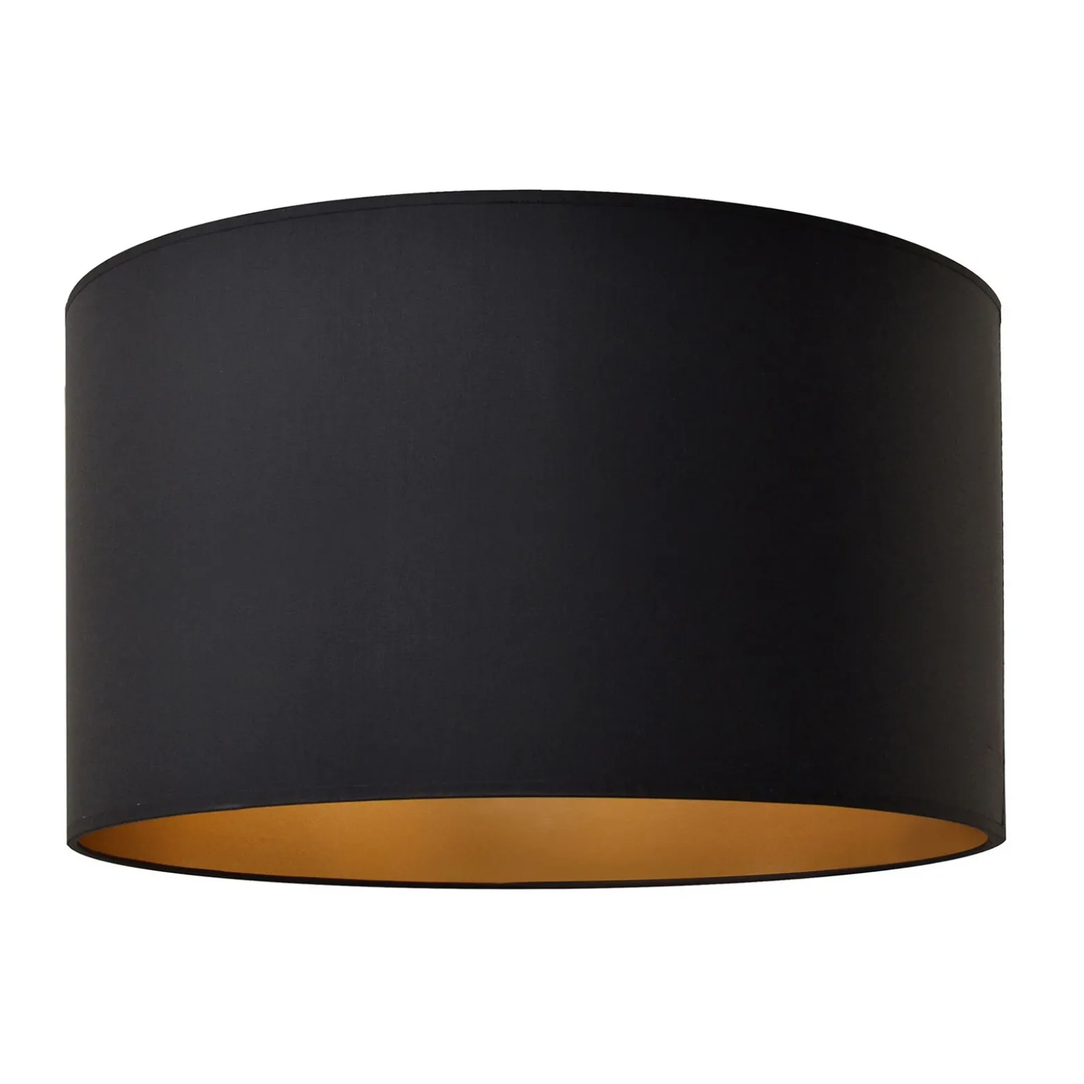 Pantalla Alba, Ø 45 cm, E27, negro/dorado