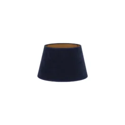 Pantalla Cone Altura 18 cm, azul oscuro/dorado