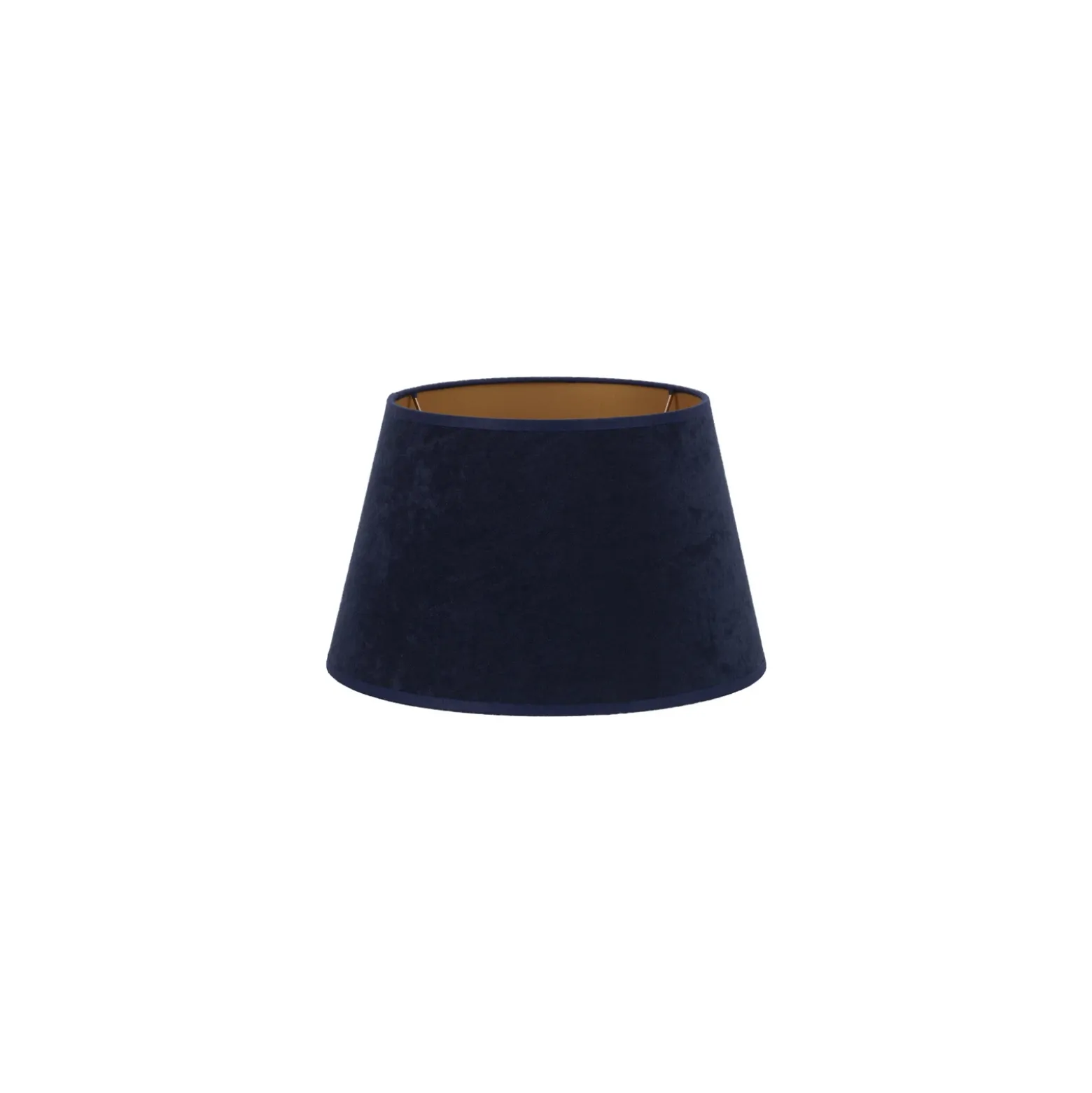 Pantalla Cone Altura 18 cm, azul oscuro/dorado