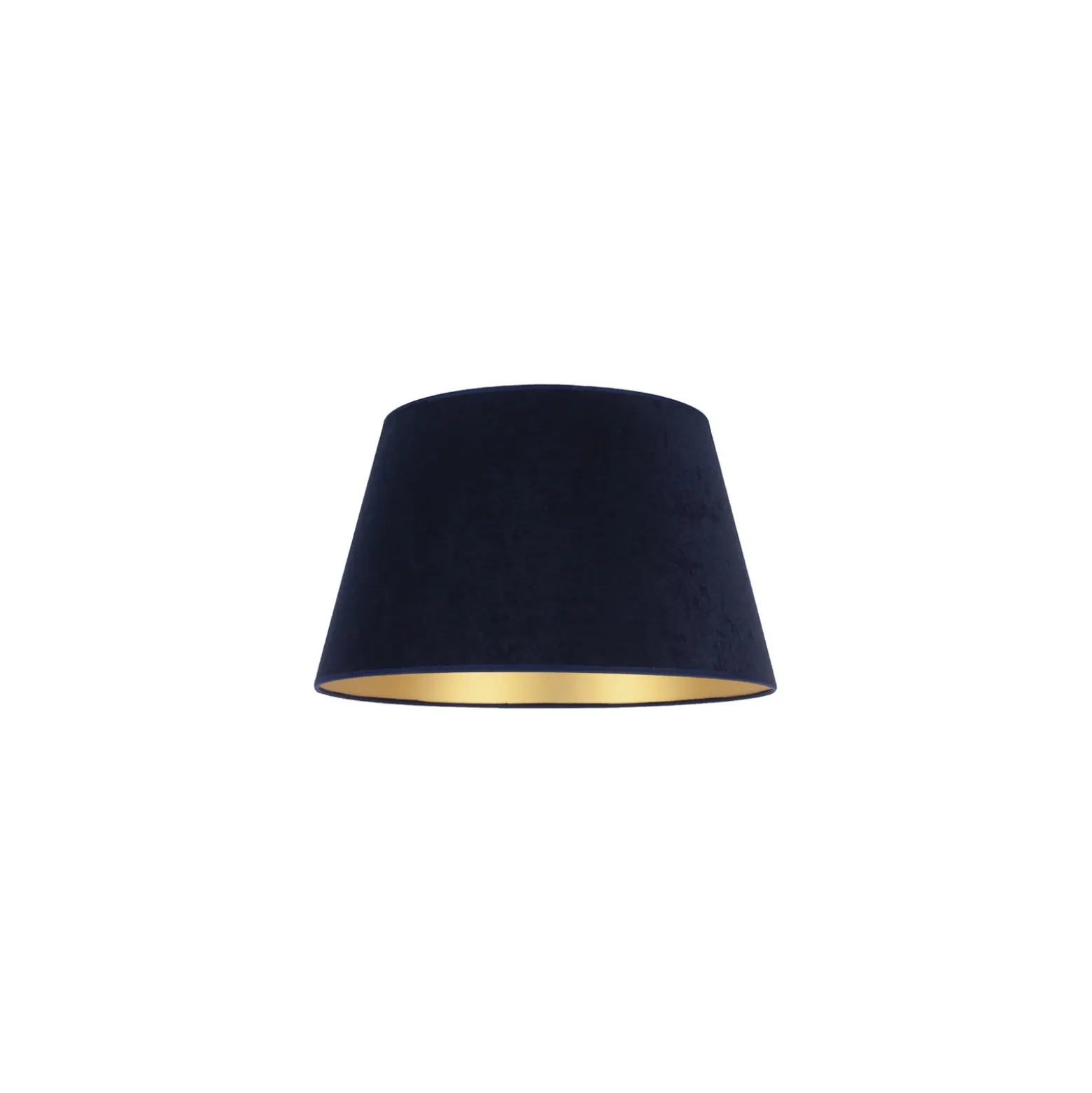 Pantalla Cone Altura 18 cm, azul oscuro/dorado