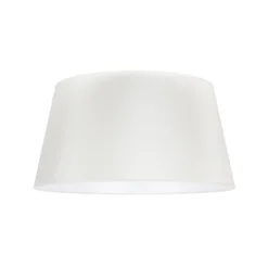 Pantalla Cone Altura 25,5 cm, chintz crudo/blanco
