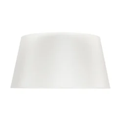 Pantalla Cone Altura 25,5 cm, chintz crudo/blanco