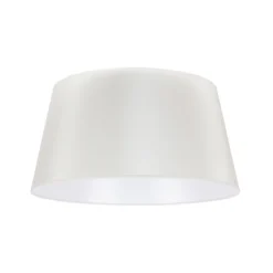 Pantalla Cone Altura 25,5 cm, chintz crudo/blanco