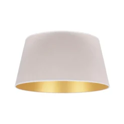 Pantalla Cone Altura 25,5 cm, crudo/dorado